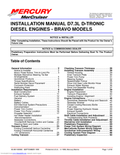 Mercury MerCruiser D7.3L D-Tronic LD Installation Manual