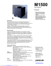 Meridian Active Subwoofer M1500 Technical Specifications
