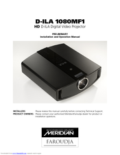 D-ILA D-ILA 1080MF1 Installation And Operation Manual