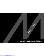 Meridian 504 User Manual