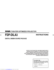 D-ILA FDP-DILA3 Instructions Manual