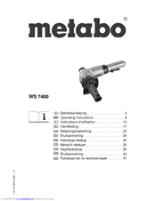 Metabo WS 7400 Operating Instructions Manual