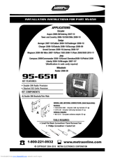 Metra Electronics 95-6511 Installation Instructions Manual