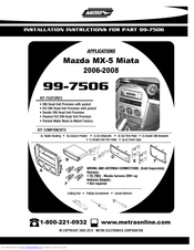 Metra Electronics 99-7506 Installation Instructions Manual