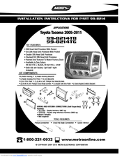 Metra Electronics 99-8214TG Installation Instructions Manual