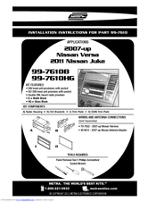 Metra Electronics 99-7610HG Installation Instructions Manual