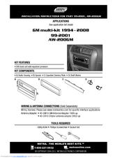 Metra Electronics AW-200GM Installation Instructions Manual