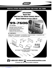 Metra Electronics 99-7606 Installation Instructions Manual