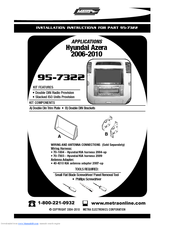 Metra Electronics 95-7322 Installation Instructions Manual