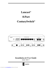 METRObility Optical Systems 3508-11 CenturySwitch Installation And User Manual