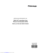 Metrologic TECH 10 Installation And User Manual
