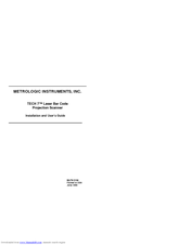 Metrologic TECH 7 MS770 Installation And User Manual
