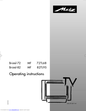 Metz Bristol-72 MF 72TL68 Operating Instructions Manual