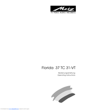 Metz Florida 37 TC 31-VT Operating Instructions Manual