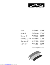 Metz Linea de luxe-SF 72 TD 67-100 MT Operating Instructions Manual