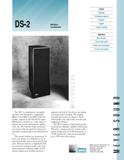 Meyer Sound DS-2 Specification Sheet