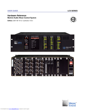 Meyer Sound Matrix3 LX-300 Hardware Reference Manual