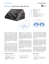 Meyer Sound MJF-212A Datasheet