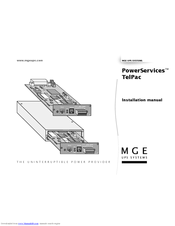 MGE UPS Systems GALAXY PW 100 Installation Manual