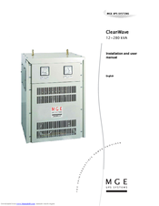 MGE UPS Systems CleanWave-140 Installation And User Manual