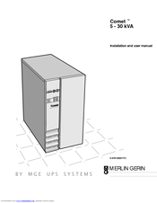 Mge Ups Systems Comet TM 5 - 30 kVA Installation And User Manual