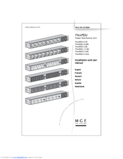 MGE UPS Systems FlexPDU 8 DIN Installation And User Manual