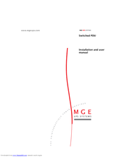 MGE UPS Systems Switched PDU Installation And User Manual