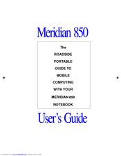 Micron Electronics MERIDIAN 850 NOTEBOOK MERIDIAN 850 User Manual