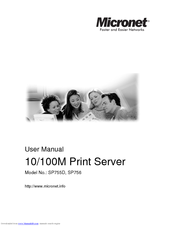 MicroNet SP755D User Manual
