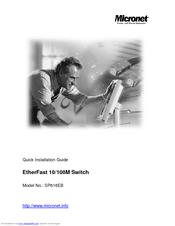 Micronet SP616EB Quick Installation Manual