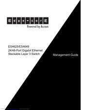 Edge-Core ES4649 Management Manual