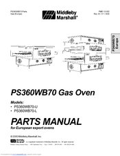 Middleby Marshall PS360WB70-U Parts Manual