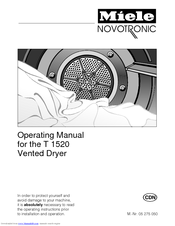 Miele Novotronic T 1520 Operating Manual