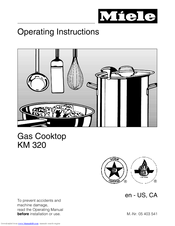 Miele KM 320 Operating Instructions Manual