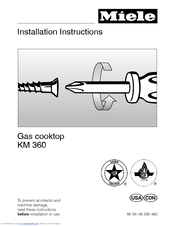 Miele KM 360 LP Installation Instructions Manual