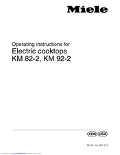 Miele KM 82-2 Operating Instructions Manual