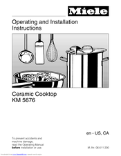 Miele KM 5676 Operating And Installation Instructions
