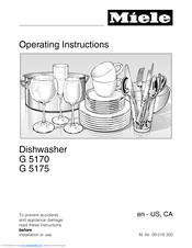 Miele G 5175 Operating Instructions Manual