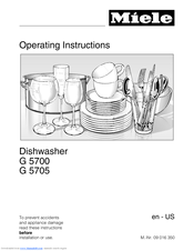 Miele G 5705 Operating Instructions Manual