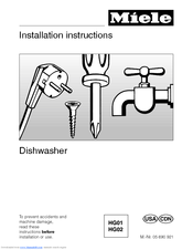 Miele G 600 Installation Instructions Manual