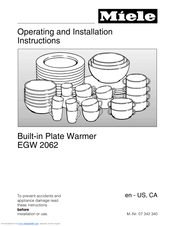 Miele EGW 2062 Operating And Installation Manual