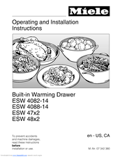Miele ESW 4088-14 Operating And Installation Instructions