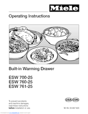Miele ESW 700-25 Operating Instructions Manual