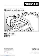 Miele B 890 Operating Instructions Manual