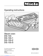 Miele DG 155-3 Operating Instructions Manual