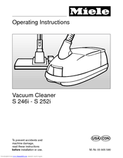 Miele S 246i Operating Instructions Manual