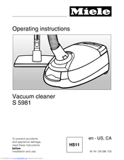 Miele S 5981 PowerPlus Operating Instructions Manual