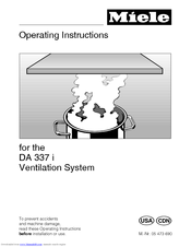 Miele DA 337 I Operating Instructions Manual