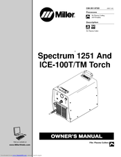 Miller Electric ICE-100T Owner's Manual