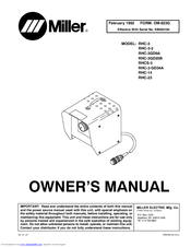 Miller electric RHC-23 Manuals | ManualsLib